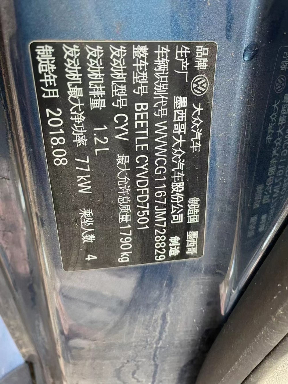 19年大眾甲殼蟲