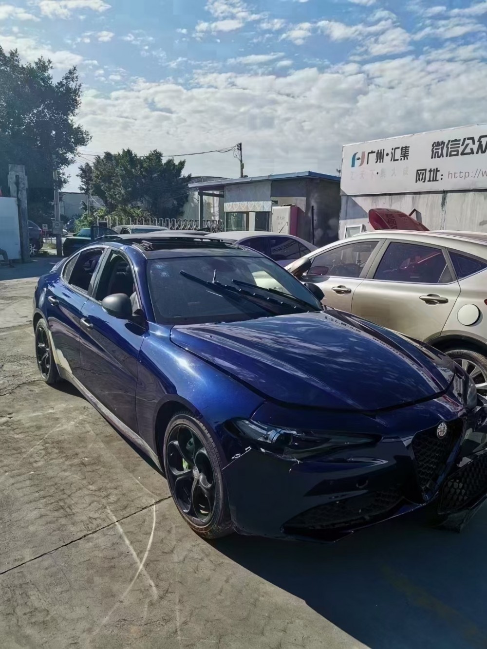 20年阿爾法·羅密歐Giulia泡水車